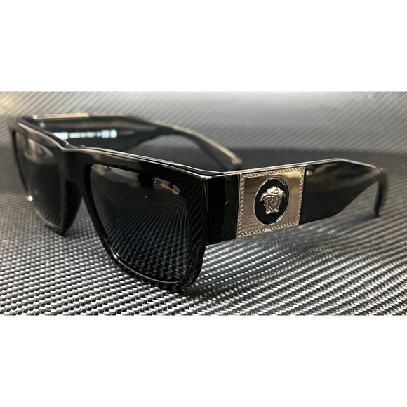 Mens Versace Black 56mm Sunglasses